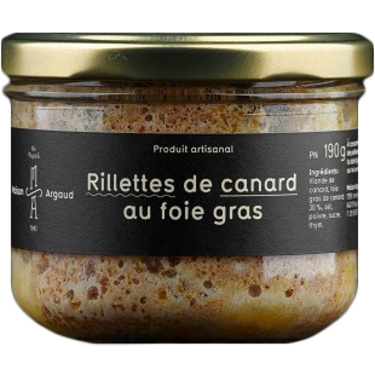 Maison Argaud Rillettes De Canard Au Foie Gras Bocal 180g