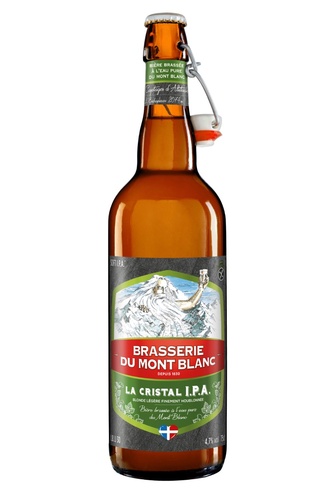 BIERE MONT BLANC CRISTAL IPA 4,7% 75CL