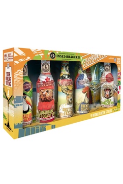 Coffret Coupe Du Monde De Foot 5 Bouteilles 33cl + 1 Verre 5,9%